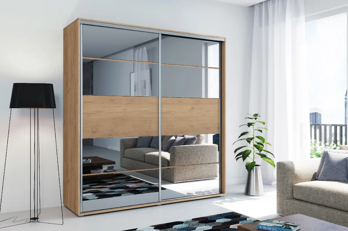 Šatní skříň Ska A6 100 cm – Dub Craft zlatý