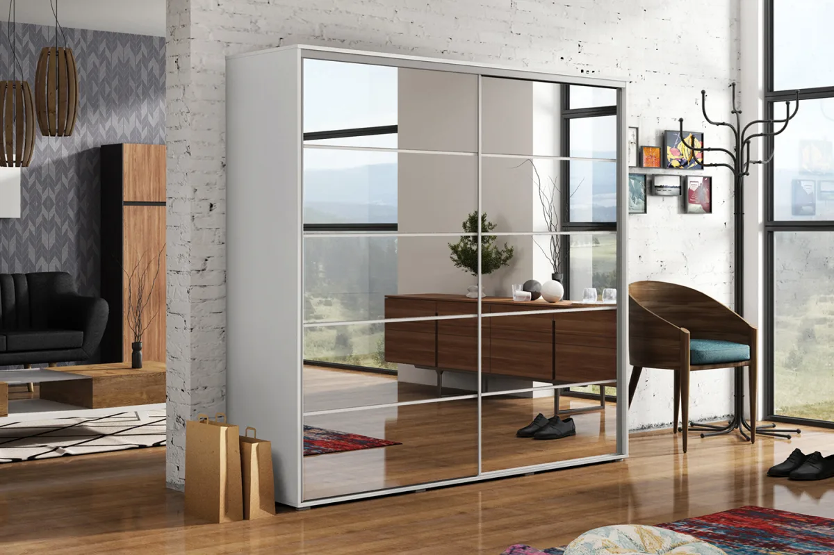 Šatní skříň Ska A19 – dub craft zlatý 230 cm