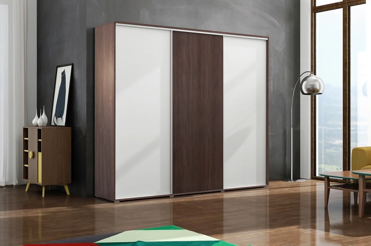 Šatní skříň Ska A24 XL 278 cm – čokoláda