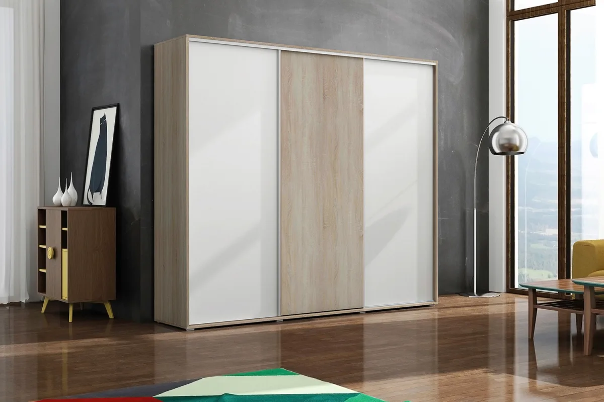 Šatní skříň Ska A24 XL 278 cm | Dub Sonoma