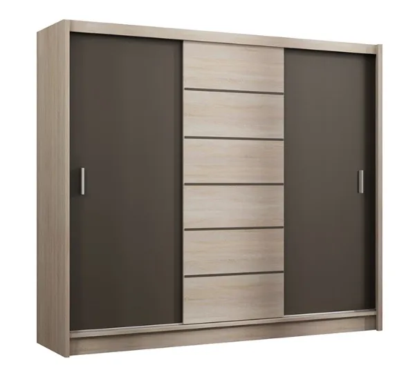 Šatní skříň Sewilla 250 cm – Dub sonoma