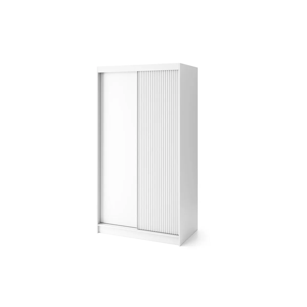 Šatní skříň Biancco II 120 cm – bílá, posuvné dveře