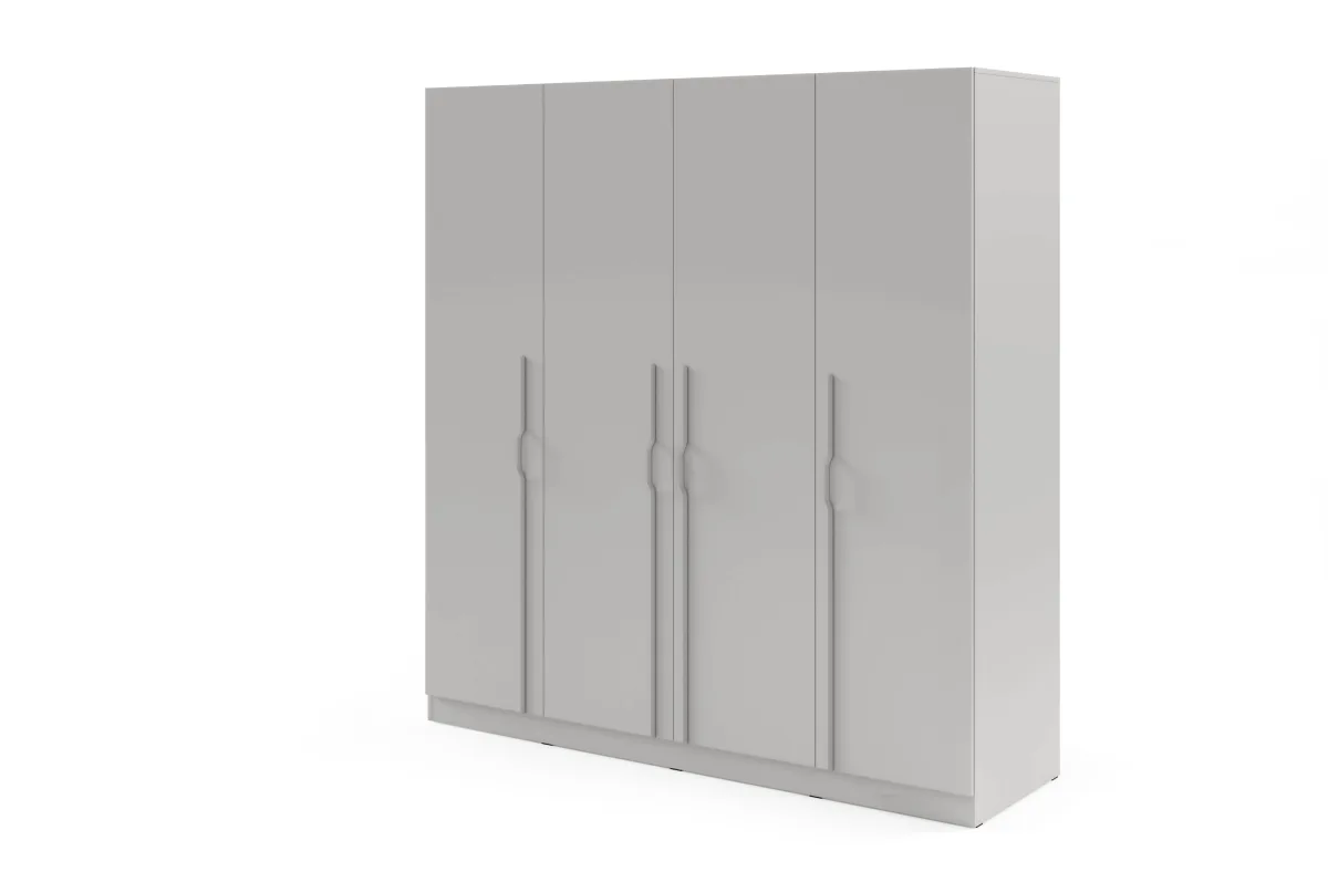Šatní skříň Braga BR1 šedá – 200×60,5×210 cm