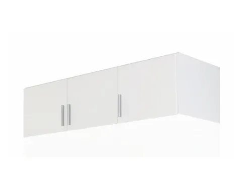 Nástavec na skříň Celle AN925-3307 – bílý lesk, 3 dveře