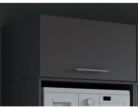 Skříňový nástavec Mr. Sauber 68 cm – antracit