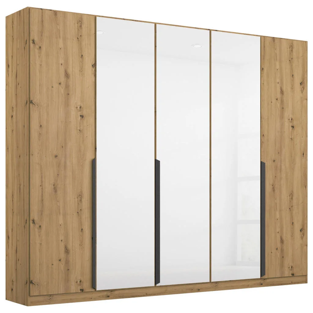 Rauch Möbel šatní skříň 225 cm bílá/dub artisan