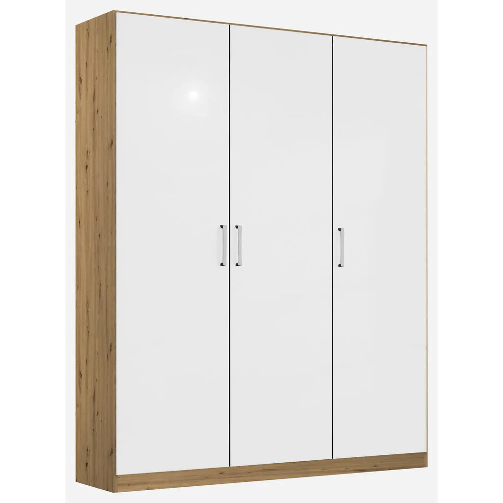 Rauch šatní skříň s otočnými dveřmi 136 cm – dub artisan