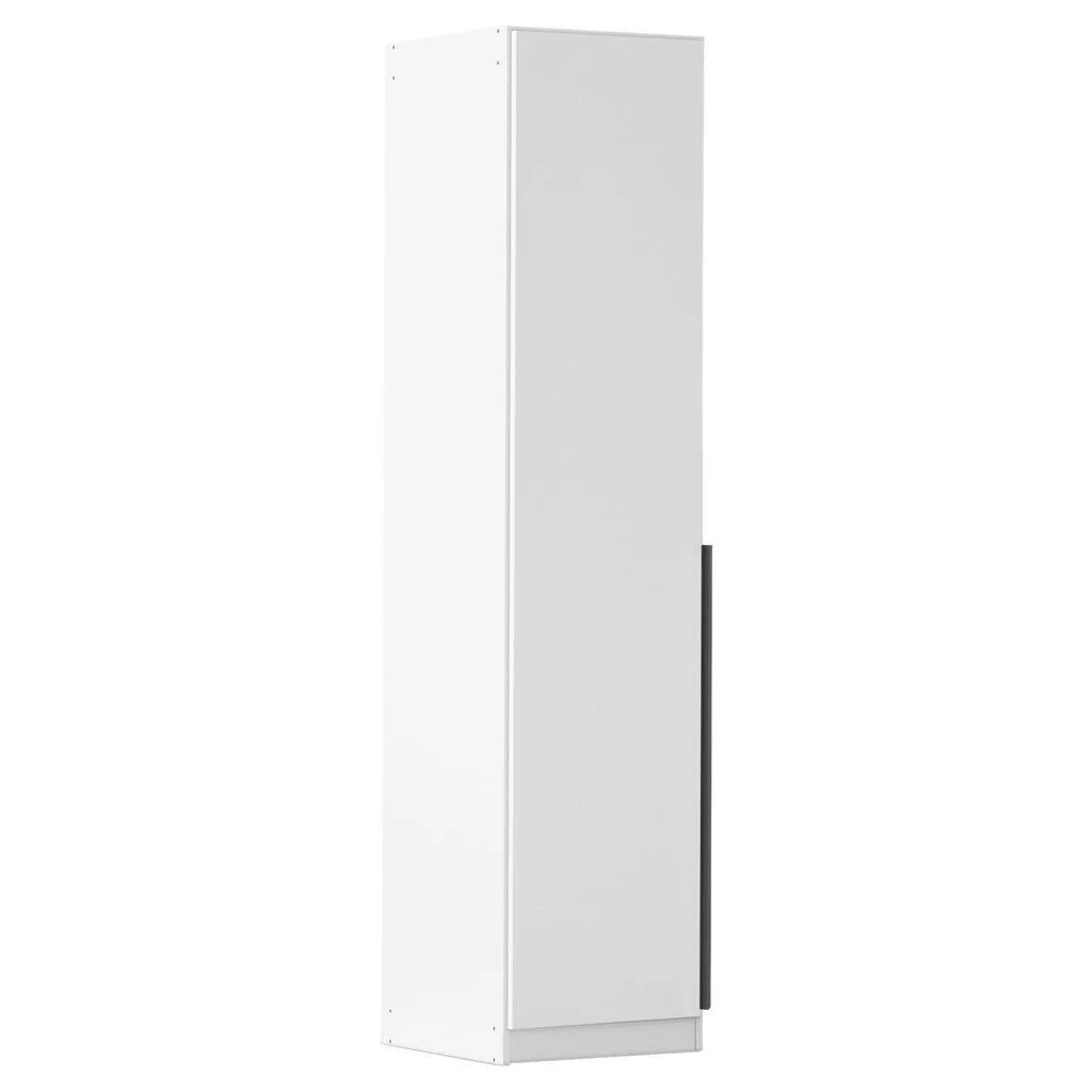 Šatní skříň s otočnými dveřmi 47×229×54 cm – bílá/šedá