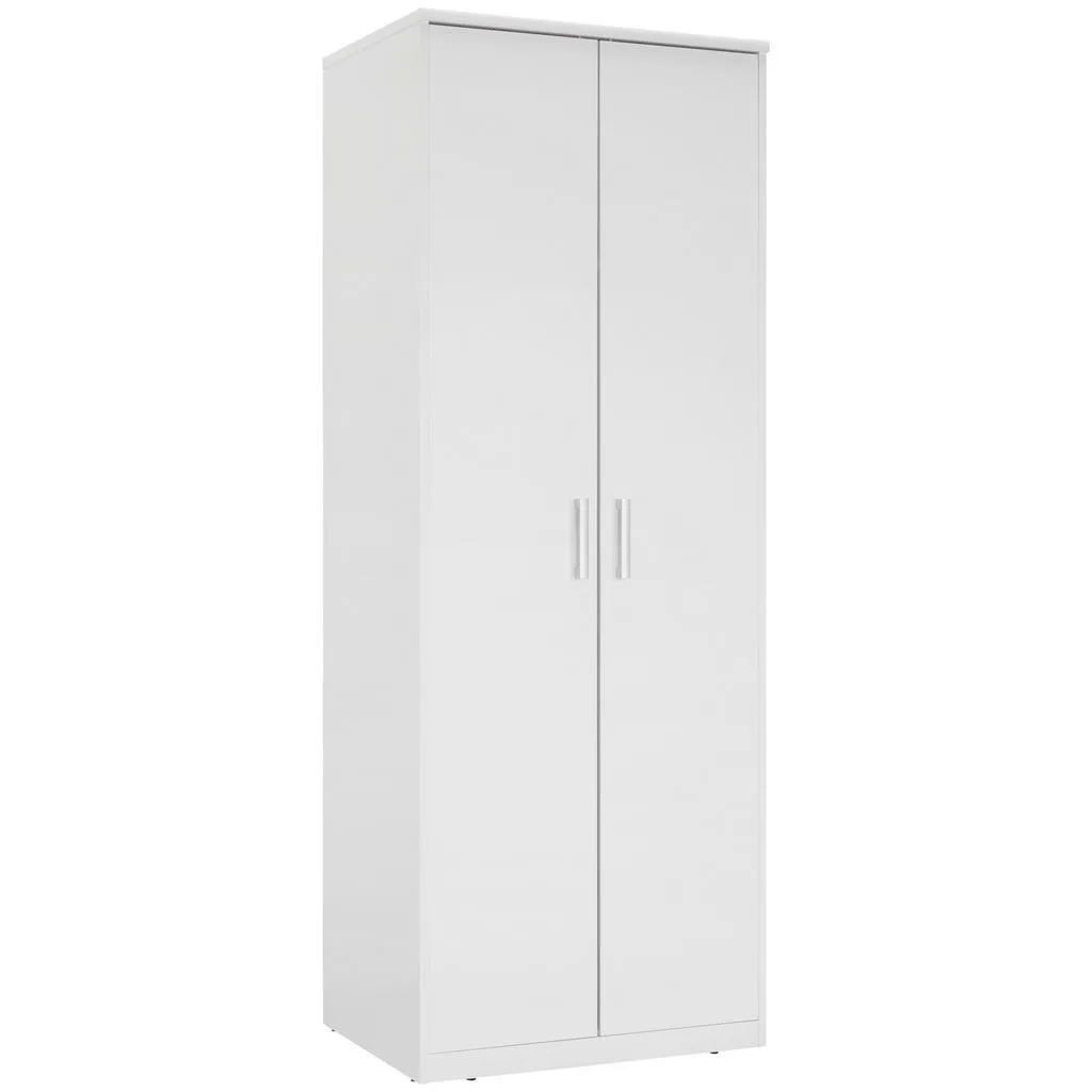 Xora šatní skříň 72×194×54 cm – bílá, 2 dveře