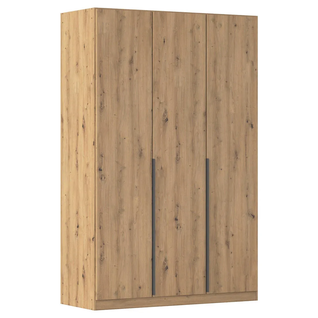 Šatní skříň s otočnými dveřmi 136 cm, dub artisan
