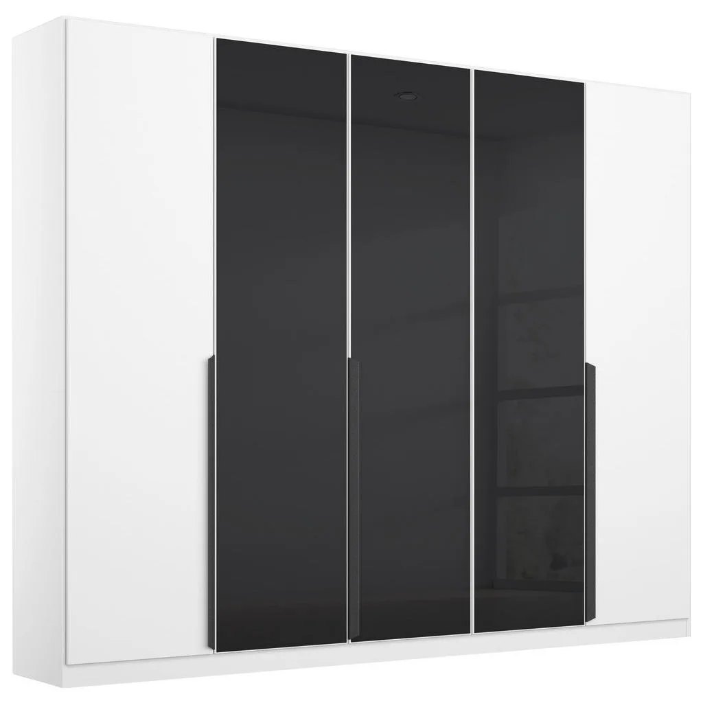 Rauch Möbel šatní skříň 5-dveří antracit/bílá 225 cm