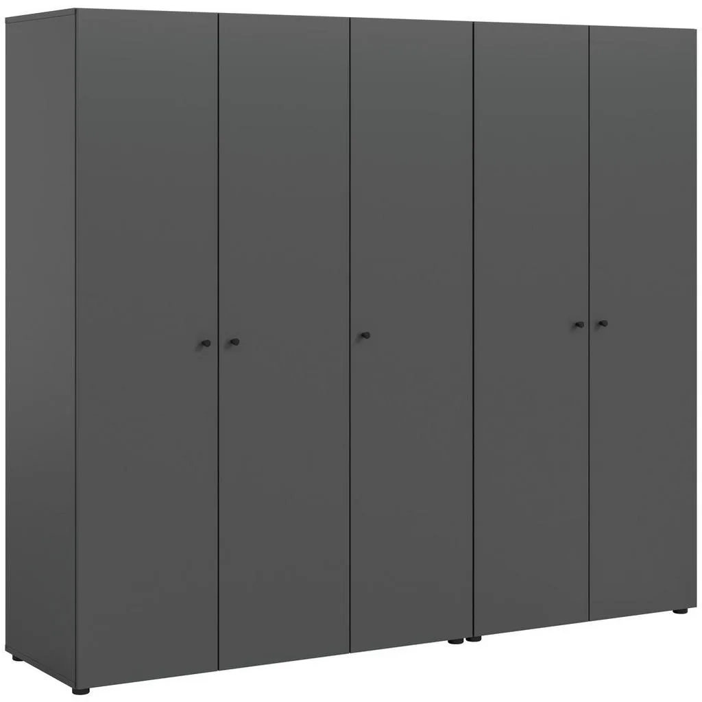 Šatní skříň MID.YOU 200×176×51 cm – antracit, otočné