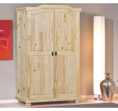 Šatní skříň Genf z borovice s dekorativními detaily