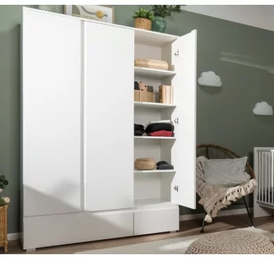 Šatní skříň Image 122 cm bílá, moderní design