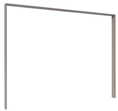 Paspartový rám k šatní skříni Düsseldorf v šedé sahara