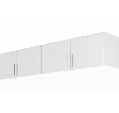 Bílý nástavec na skříň Celle AN925-3308 s minimalistickým designem