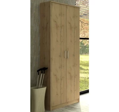 Úzká 2-dveřová šatní skříň Vincent v dubu wotan