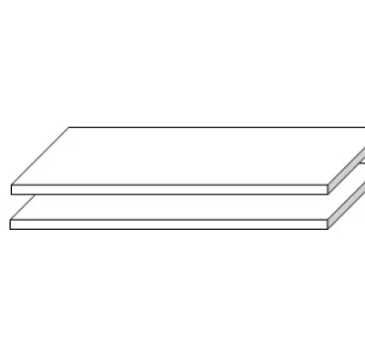 Set dvou polic do skříně Sarnia, šířka 105 cm