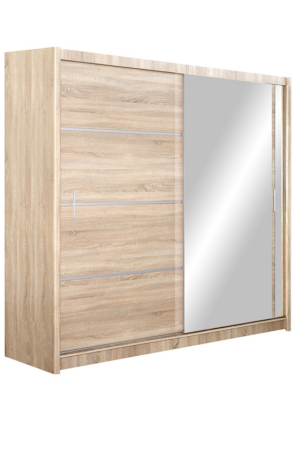 Šatní skříň Vista v dubu sonoma o rozměrech 203 cm