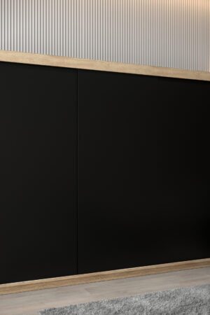 Šatní skříň Abi T0 s posuvnými dveřmi v dub sonoma