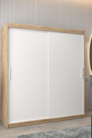 Šatní skříň Abi T0 s posuvnými dveřmi v dub sonoma