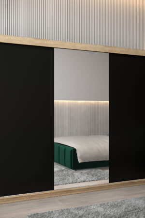 Šatní skříň Abi T1 s posuvnými dveřmi v Dubu Sonoma