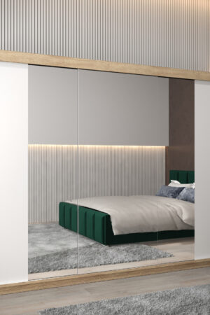 Šatní skříň Abi T2 v dubu sonoma s bílými dveřmi