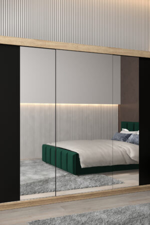 Šatní skříň Abi T2 s posuvnými dveřmi v dub sonoma