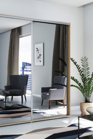 Šatní skříň Ska A01 v čokoládové barvě