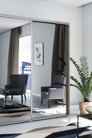 Šatní skříň Ska A01 v čokoládové barvě