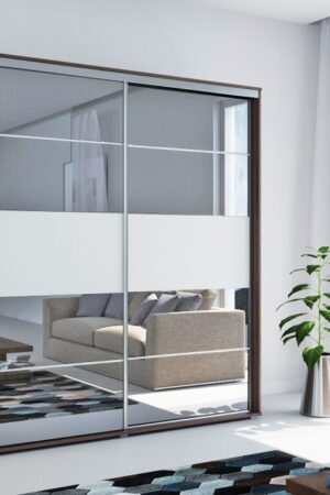 Šatní skříň Ska A6 v bílé barvě, rozměr 100 cm