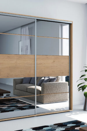 Šatní skříň Ska A6 v dub craft zlatém provedení