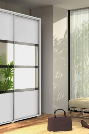 Šatní skříň Ska A9 v bílé barvě, 200 cm