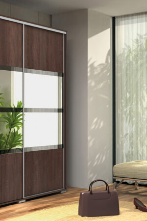 Šatní skříň Ska A9 čokoládová barva