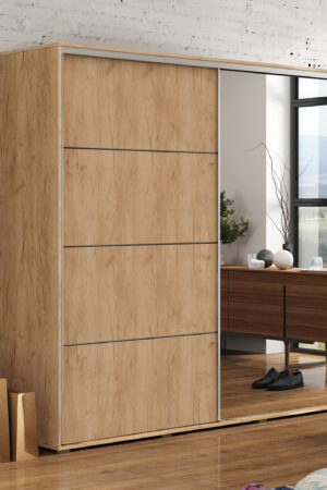 Šatní skříň Ska A12 v dub craft zlatém dekoru