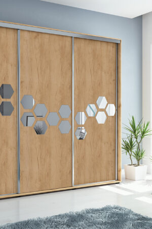 Šatní skříň Ska A23 XL v barvě dub craft zlatý