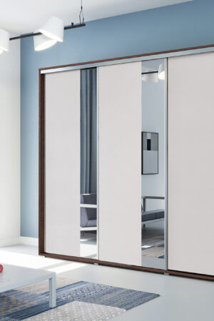 Šatní skříň Ska A29 XL s bílými dveřmi