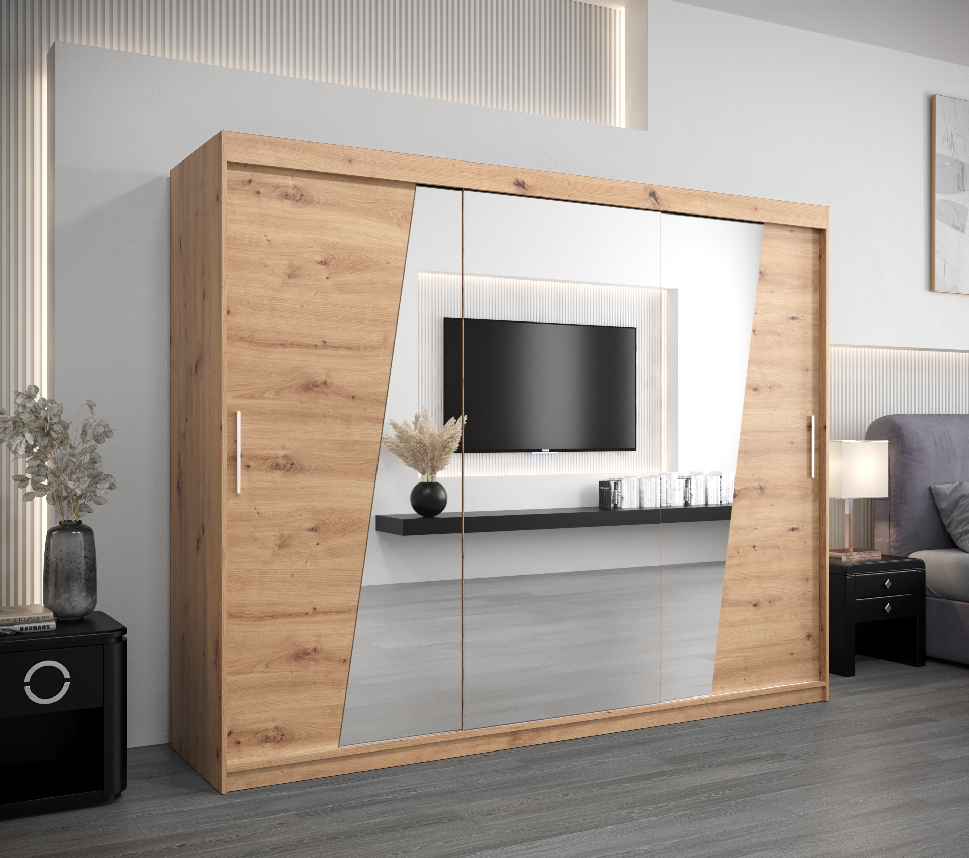 Šatní skříň Abi R0 v dekoru dub artisan