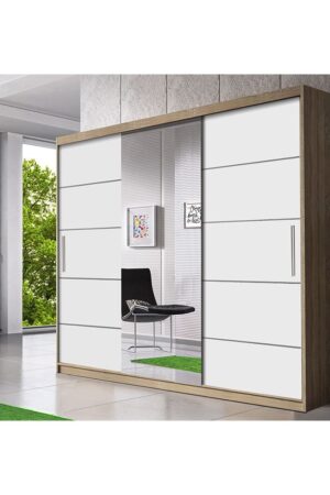 Šatní skříň Multi 23 v bílé barvě, elegantní design