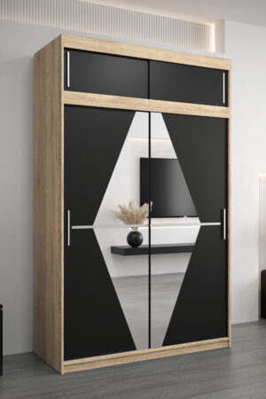 Šatní skříň Abi Bo s nástavcem v dub sonoma