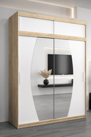 Šatní skříň Abi E0 s nástavcem v dub sonoma