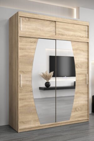 Šatní skříň Abi E0 s nástavcem v Dubu Sonoma
