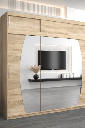 Šatní skříň Abi E0 s nástavcem v dubu sonoma