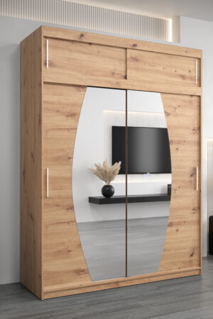 Šatní skříň Abi E0 s nástavcem v dub artisan
