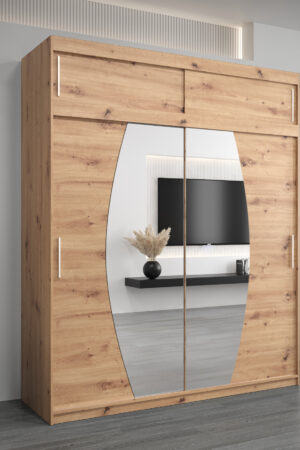 Šatní skříň Abi E0 s nástavcem v dub artisan