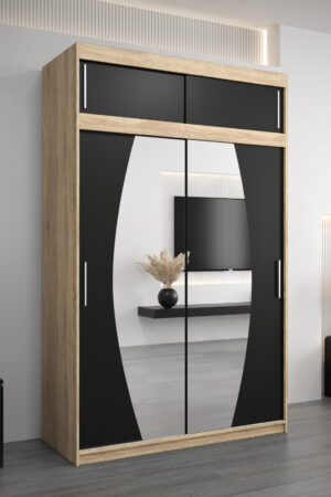 Šatní skříň Abi E0 s nástavcem v dubu Sonoma