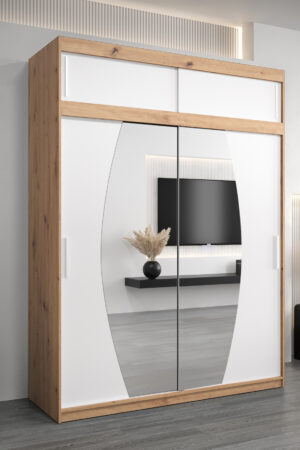 Šatní skříň Abi E0 s nástavcem v dub artisan