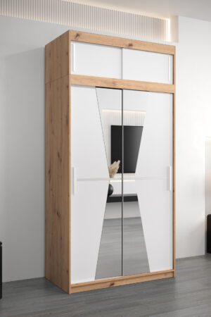 Šatní skříň Abi Ma s nástavcem v dub artisan