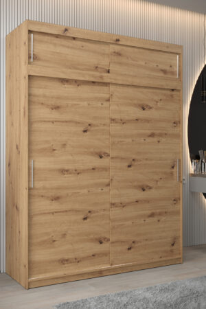 Šatní skříň Abi T0 s nástavcem v dub artisan