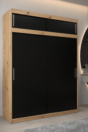 Šatní skříň Abi T0 s nástavcem v dub artisan